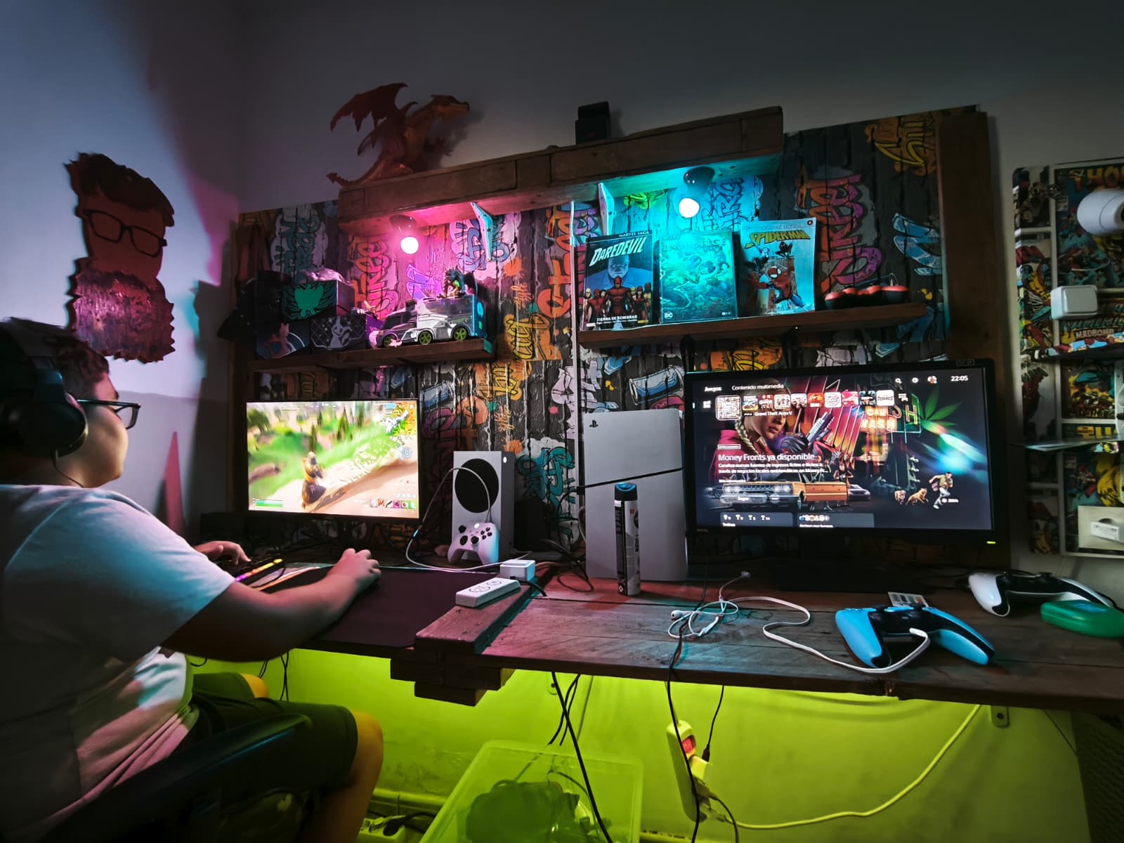 TV & workspace setup · Montaje de TV y espacios de trabajo